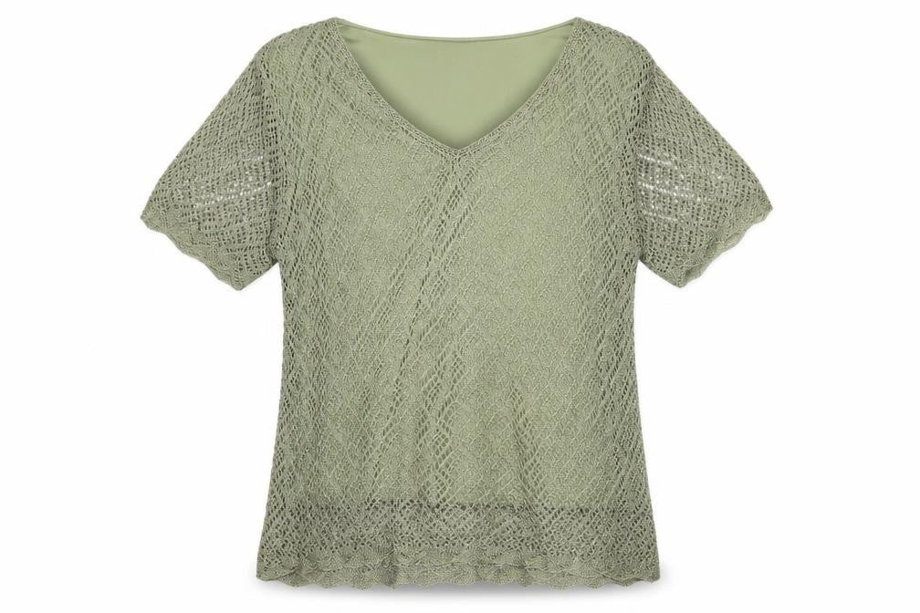 Viyella Women's Green V-Neck Pullover Jumper XL