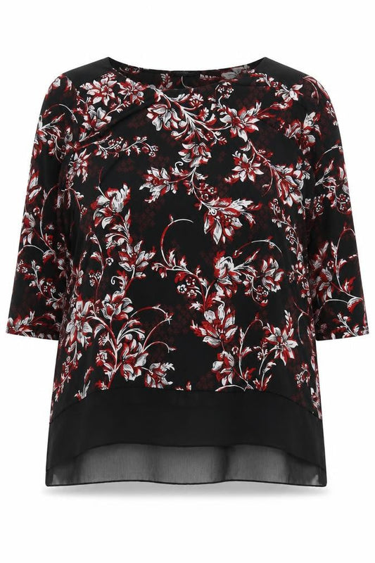 Marks and Spencer Women's Multicoloured Floral Tunic Blouse Size 20