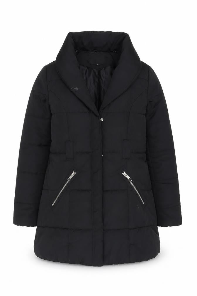 New Look Women's Black Puffer Coat Size 14