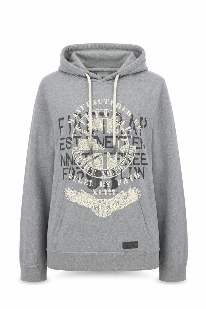 Firetrap Grey Unisex Adults Medium Hoodie Pullover