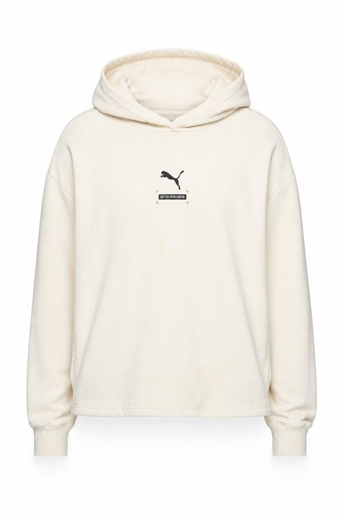 Puma Beige Unisex Adults M Pullover Hoodie