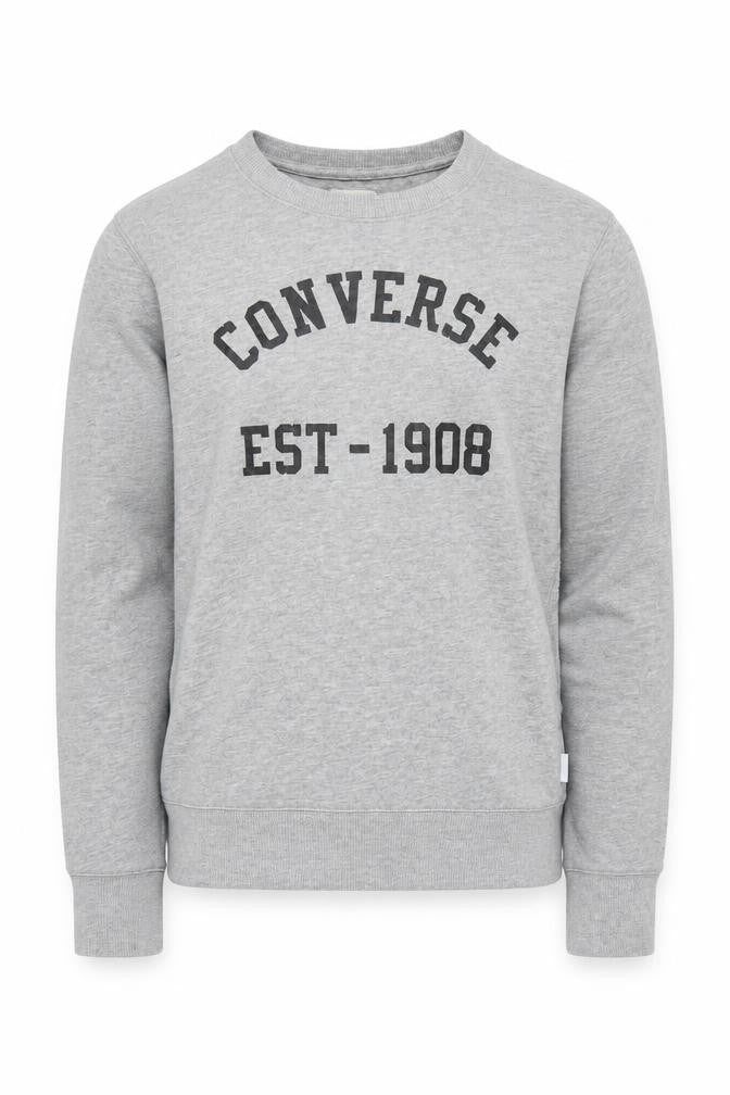 Converse Boys Grey Sweatshirt 12-13 Years Graphic Print Pullover