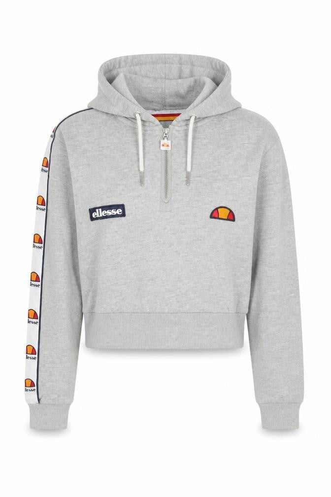 Ellesse Women's Grey Hoodie, Size 6, with Logo Accents