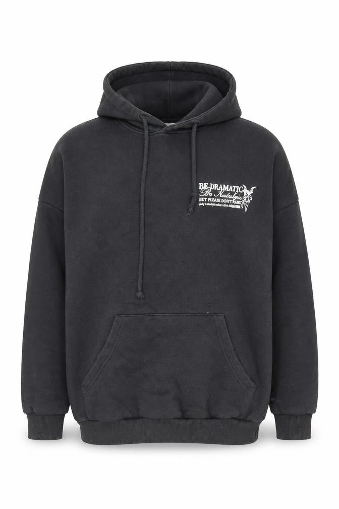 Pacific Republic Teens Black Graphic Pullover Hoodie L