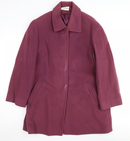 Eastex Women's Purple Wool Cashmere Coat Size 10