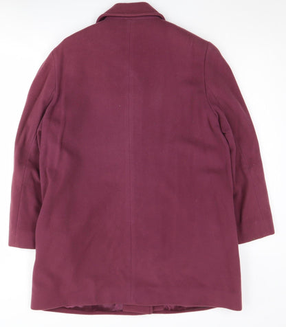 Eastex Women's Purple Wool Cashmere Coat Size 10