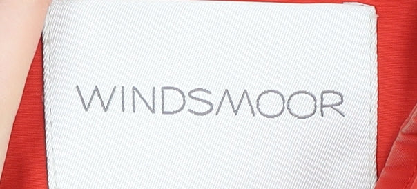 Windsmoor Women's Large Red Long Basic Coat