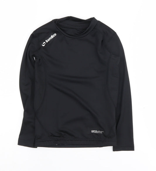Sondico Girls Black Long Sleeve Sports Jersey 5-6 Years