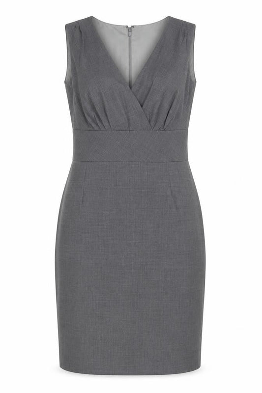 Banana Republic Women's Grey Sheath Dress Size 10 Petites