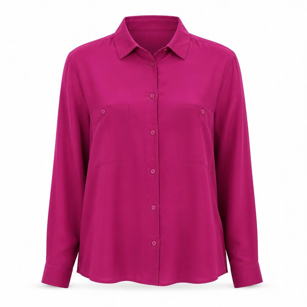 Alexon Women's Pink Button-Up Shirt, Size 12