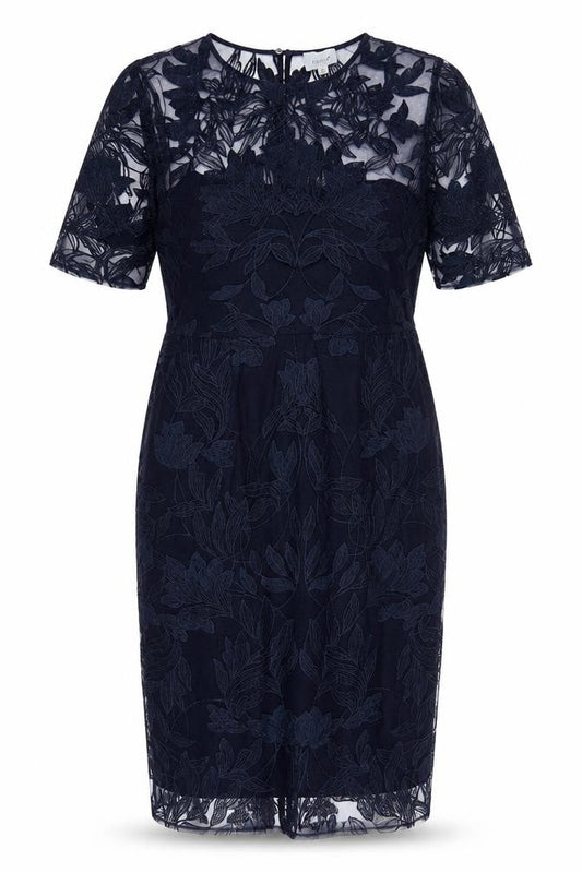Jigsaw Blue Floral Sheath Women's Dress Size 14