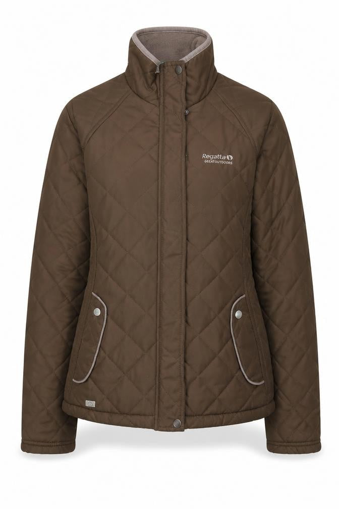 Regatta Women's Brown Quilted Jacket Size 10 Outdoor