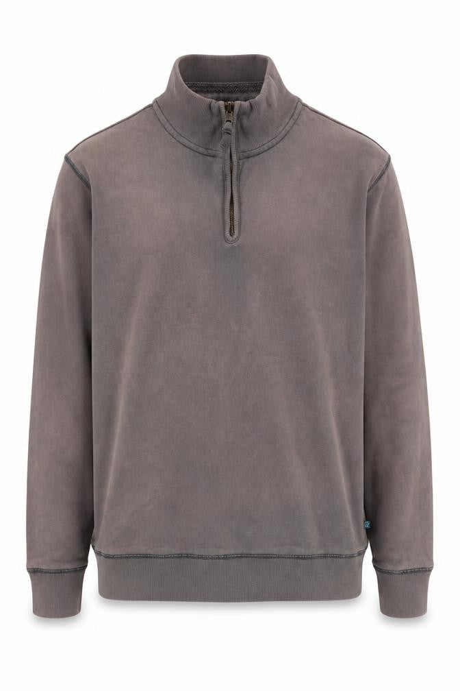Boden Men's Grey Cotton 1/4 Zip Sweatshirt M