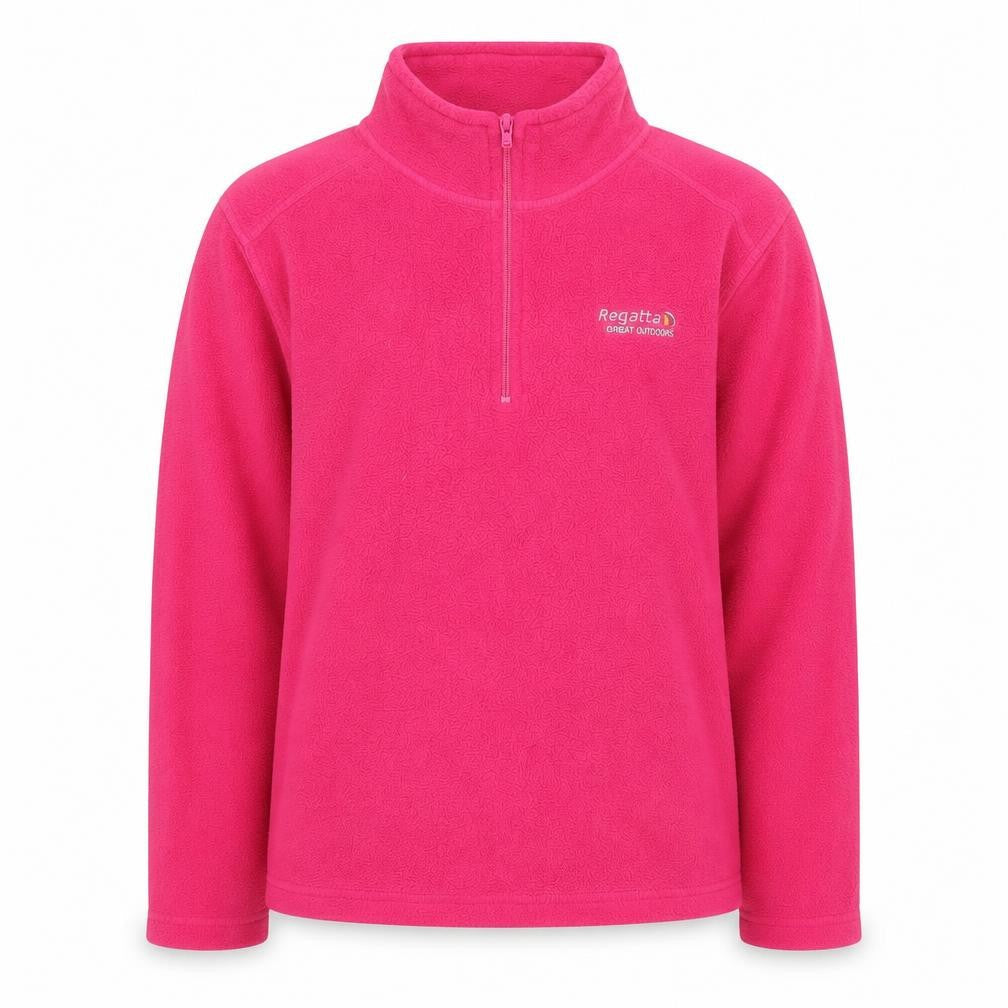 Regatta Girls Pink Fleece Pullover Sweatshirt 11-12 Years