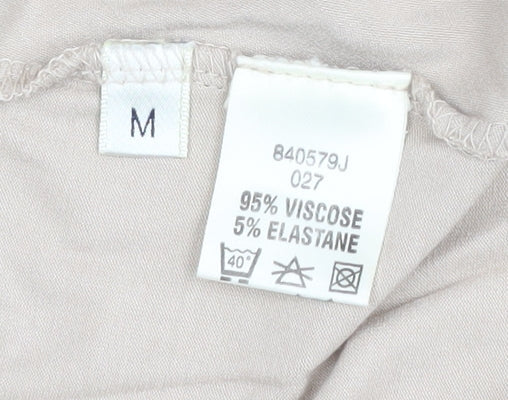 Viyella Women's Beige Wrap Jumper M Long Sleeve
