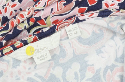 Boden Women's Multicoloured Floral Shift Dress Size 12