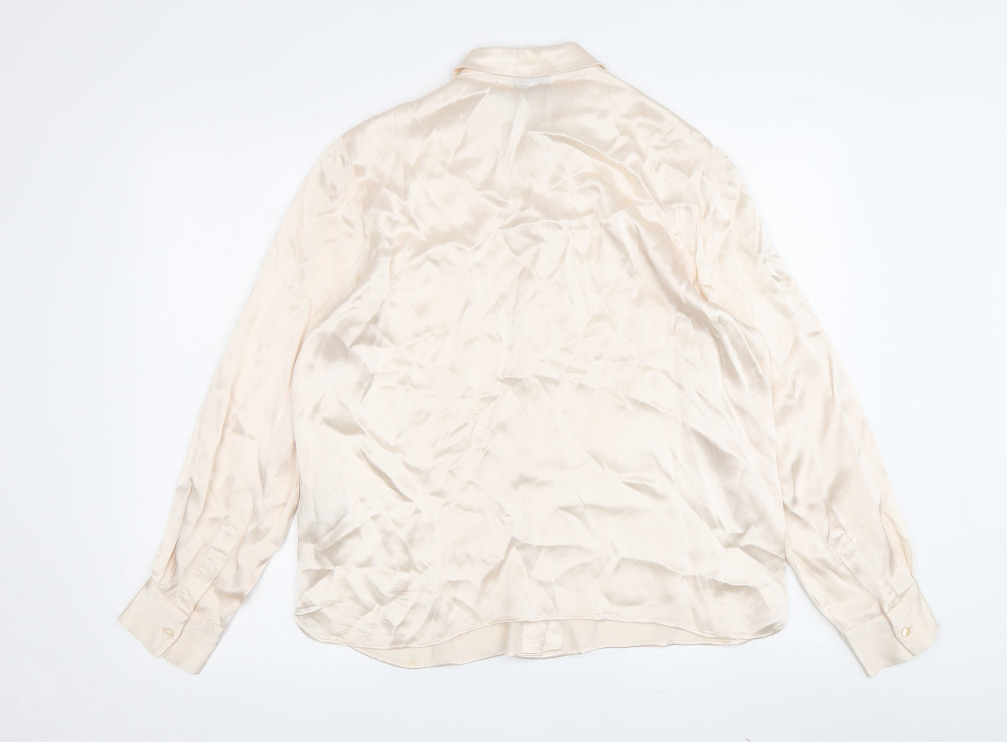 Marks and Spencer Women's Ivory Button-Up Shirt 14