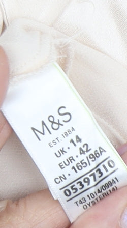 Marks and Spencer Women's Ivory Button-Up Shirt 14