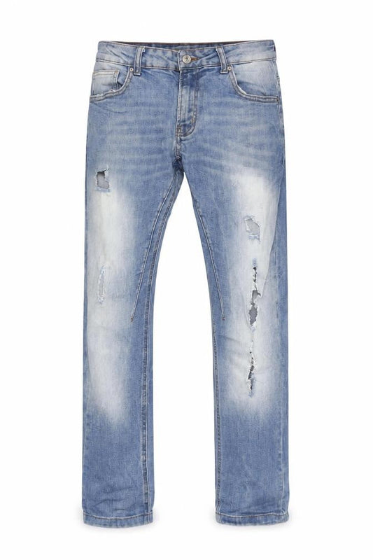 Zara Men's Distressed Blue Straight Jeans 30