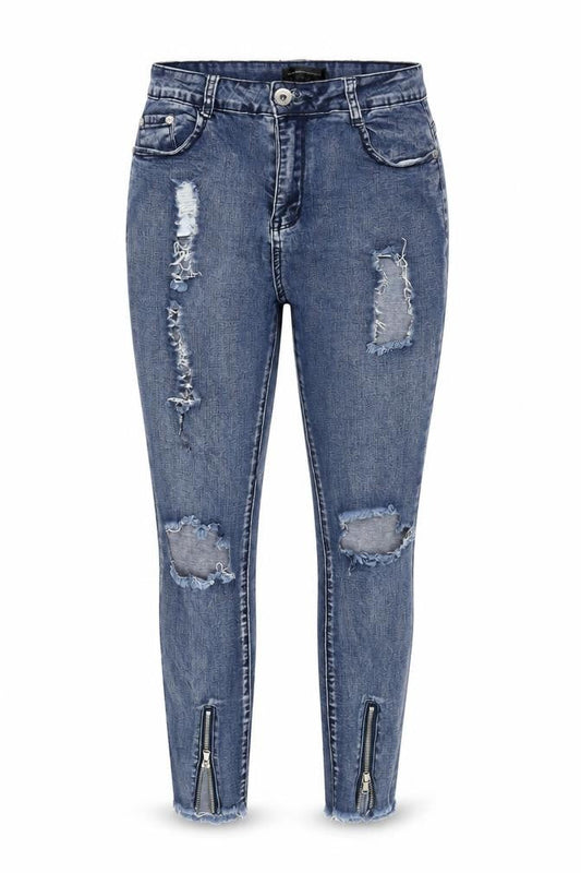 Manière De Voir Women's Blue Skinny Jeans, Size 12