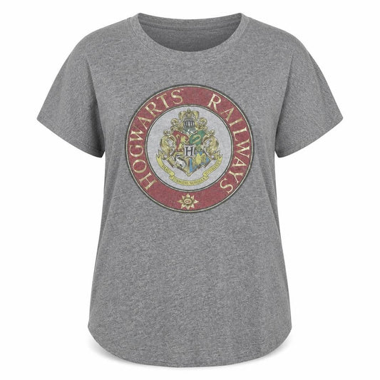 Warner Womens Bros Grey Harry Potter T-Shirt M