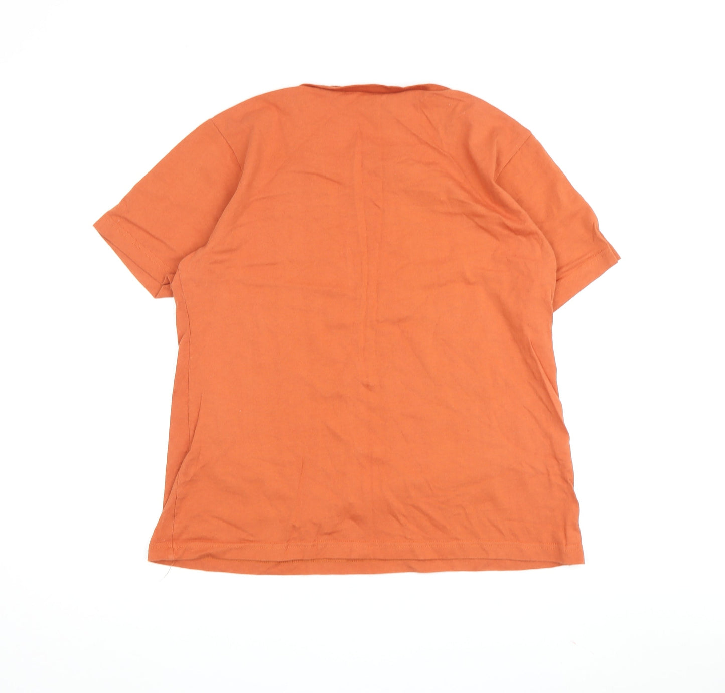 Inji Designs Women's Orange XL Basic T-Shirt