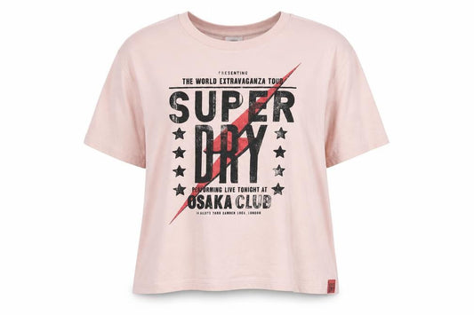 Superdry Women's Pink Relaxed T-Shirt UK 10