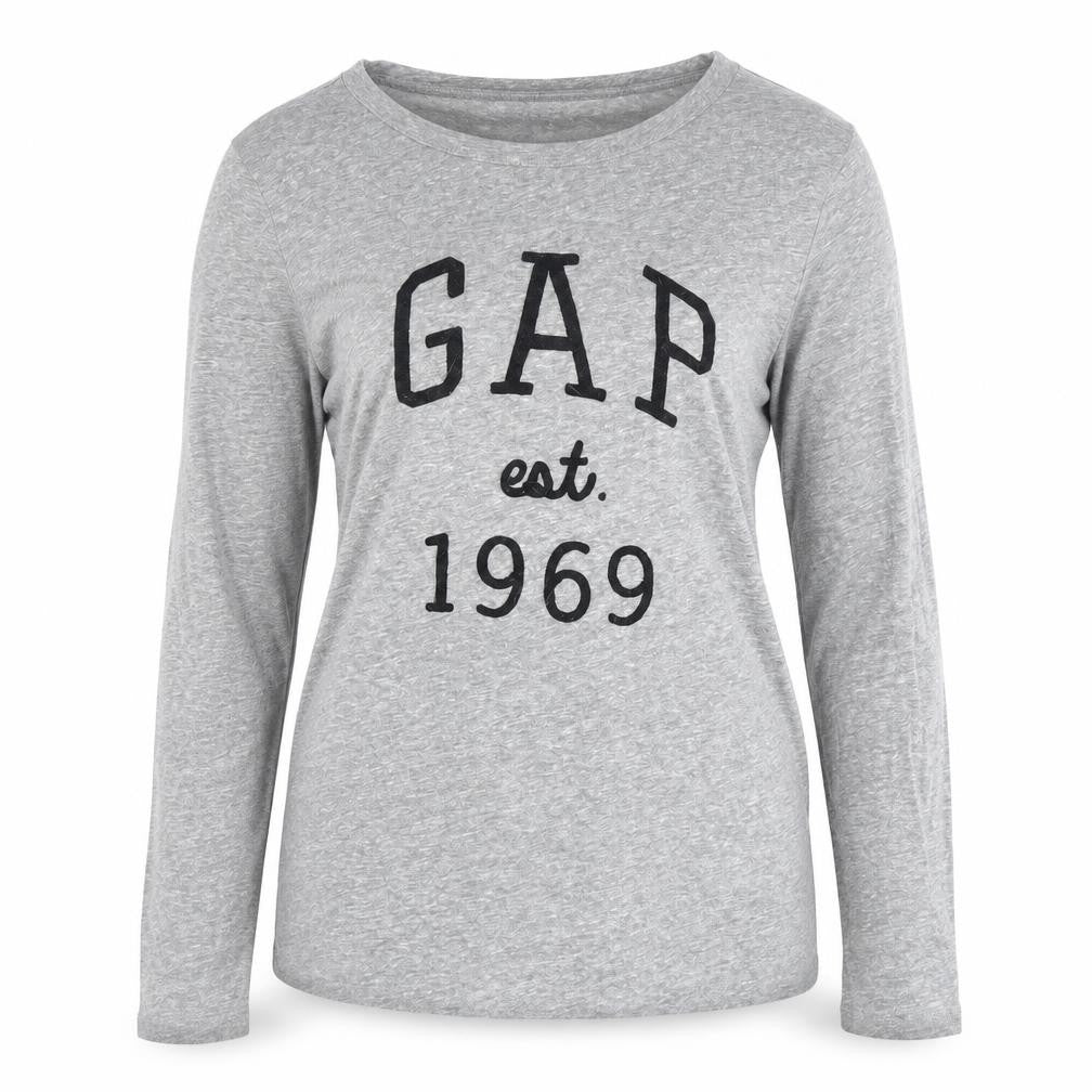 Gap Womens Grey Crew Neck T-Shirt M Casual Basic