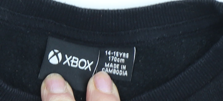 Xbox Boys Black Sweatshirt Pullover 14-15 Years Graphic