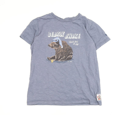 FatFace Girls Blue Bear Pyjama Top 11-12 Years
