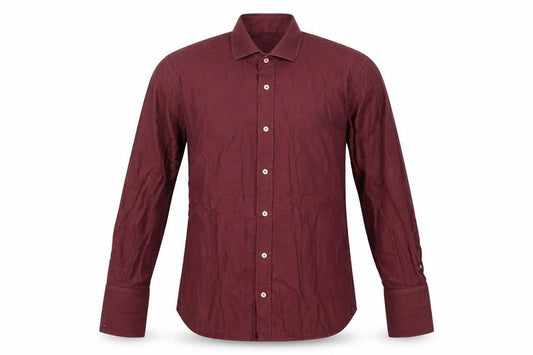 Savoy Taylors Guild Men's Red Slim Fit Dress Shirt