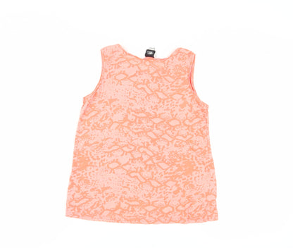 Back view of Disney girls’ orange sleeveless tank - 11-12 years, casual