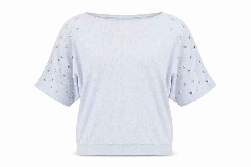 Phase Eight Women's Blue Studded Blouse