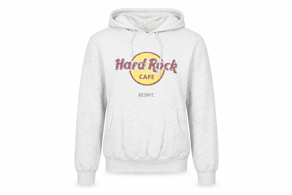 Hard Rock Cafe Grey Hoodie Unisex Small Pullover Casual