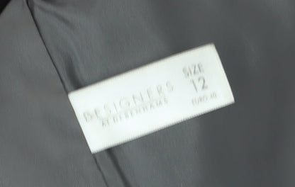RJR.John Rocha Grey Wool Pea Coat Women Size 12