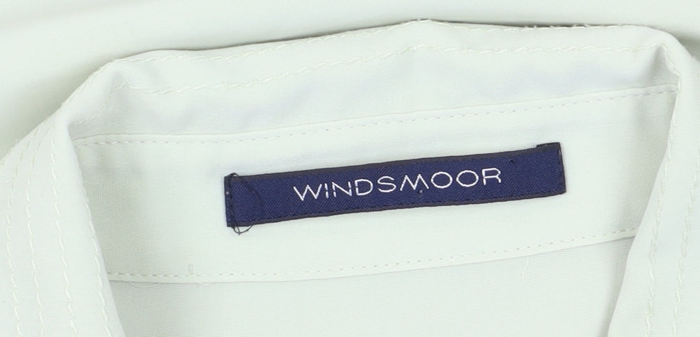Windsmoor Women's Ivory Button-Up Shirt Size 18
