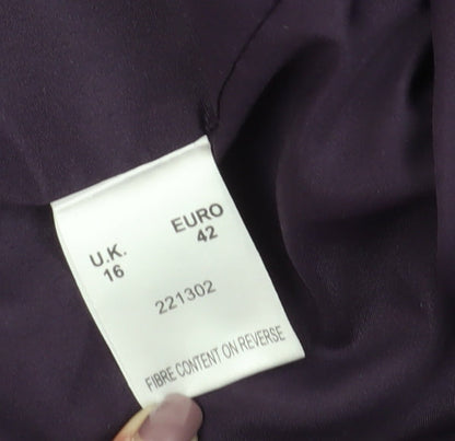 Eastex Women's Purple Chevron Blazer, Size 16