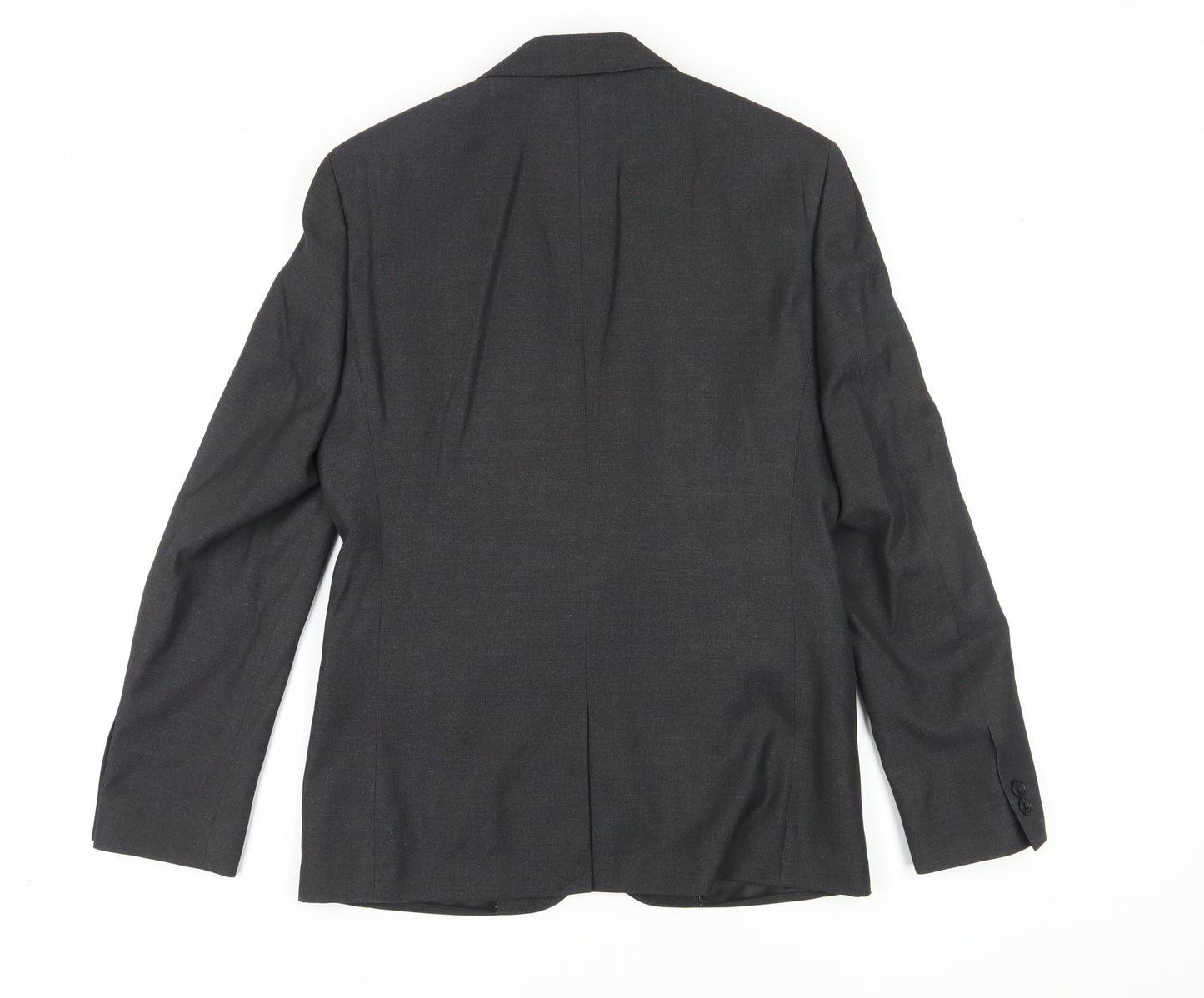Moss London Men's Grey Slim Fit Blazer, Size 38R