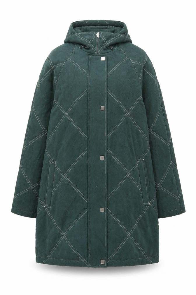 Dannimac Women's Green Overcoat Size L