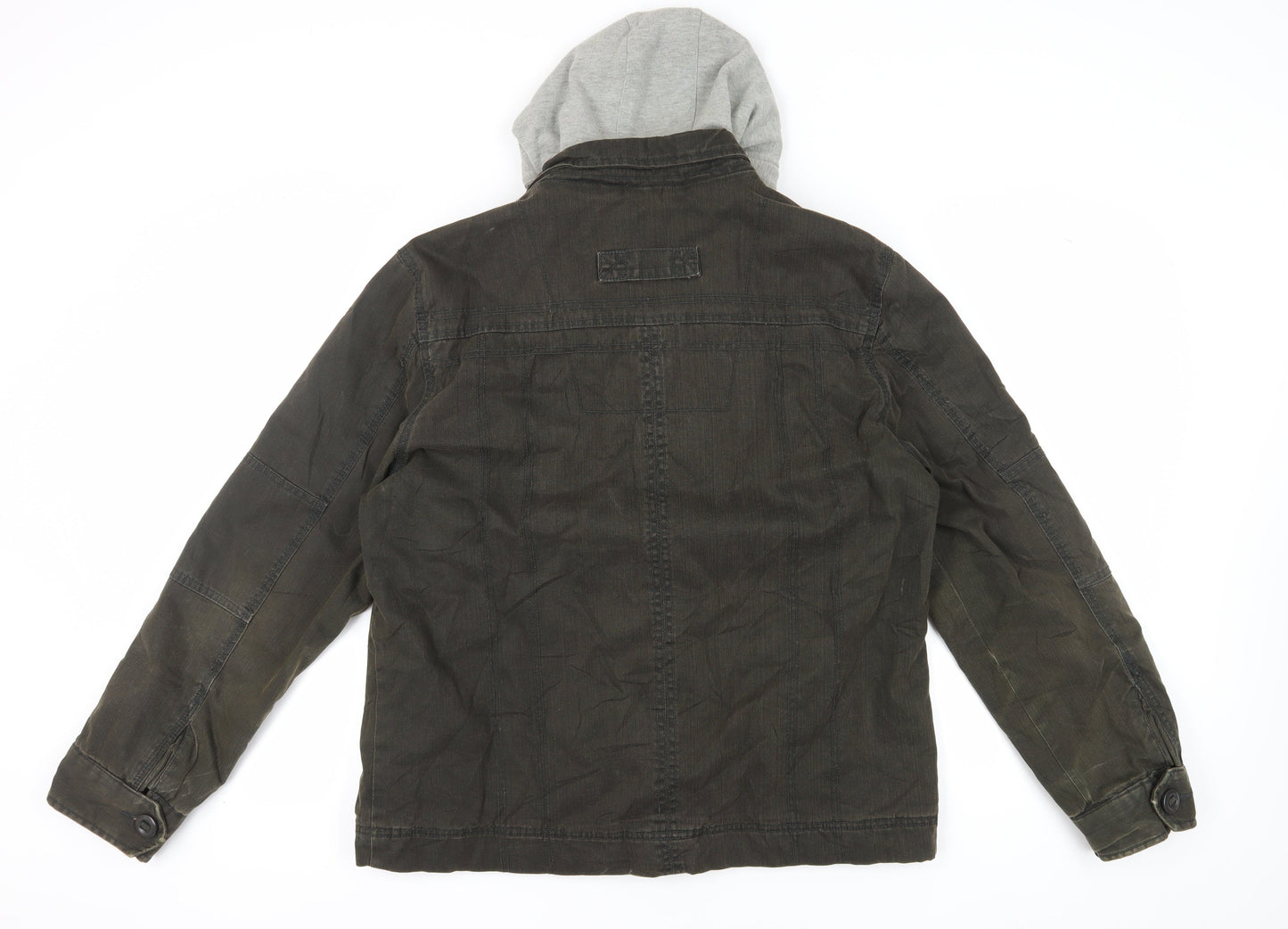Burton Men's XL Green Military Hooded Jacket