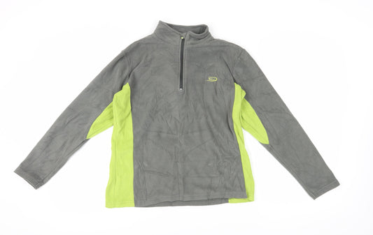 Crane Trail Unisex Grey Fleece Pullover Sweatshirt, S