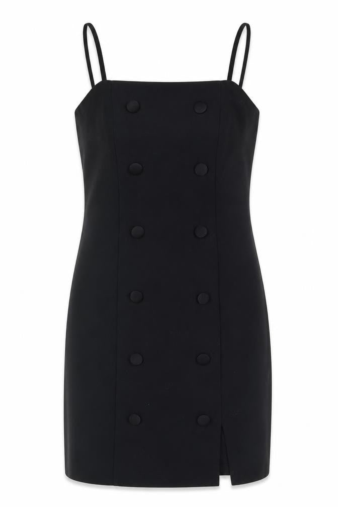 Topshop Women's Black Strappy Dress Size 6