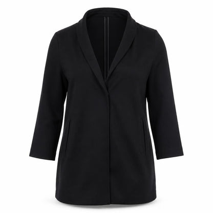 Marks & Spencer Women's Black Long Canvas Coat Size 12