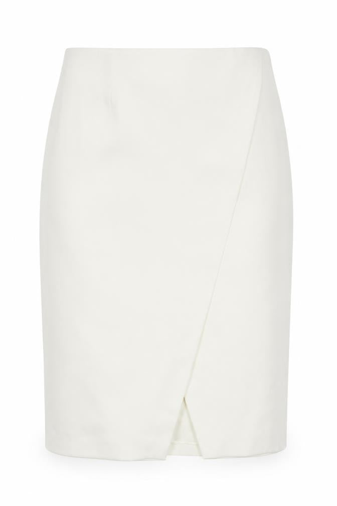 Marks & Spencer Women's Ivory Pencil Skirt 14
