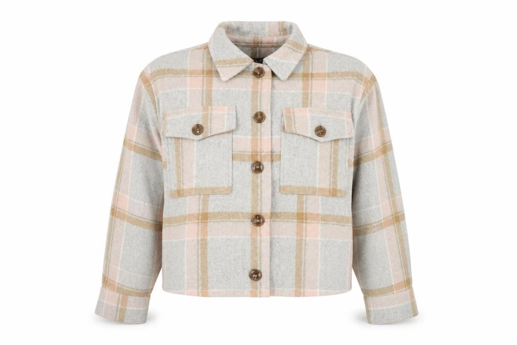 New Look Women's Multicoloured Petite Checked Jacket
