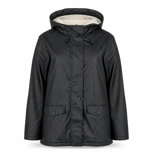 Dorothy Perkins Women's Black Hooded Rain Jacket Size 8