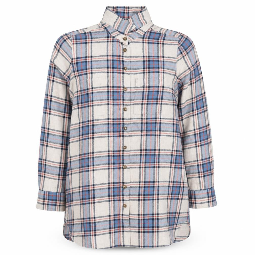Fat Face Women's Multicoloured Plaid Button-Up Shirt