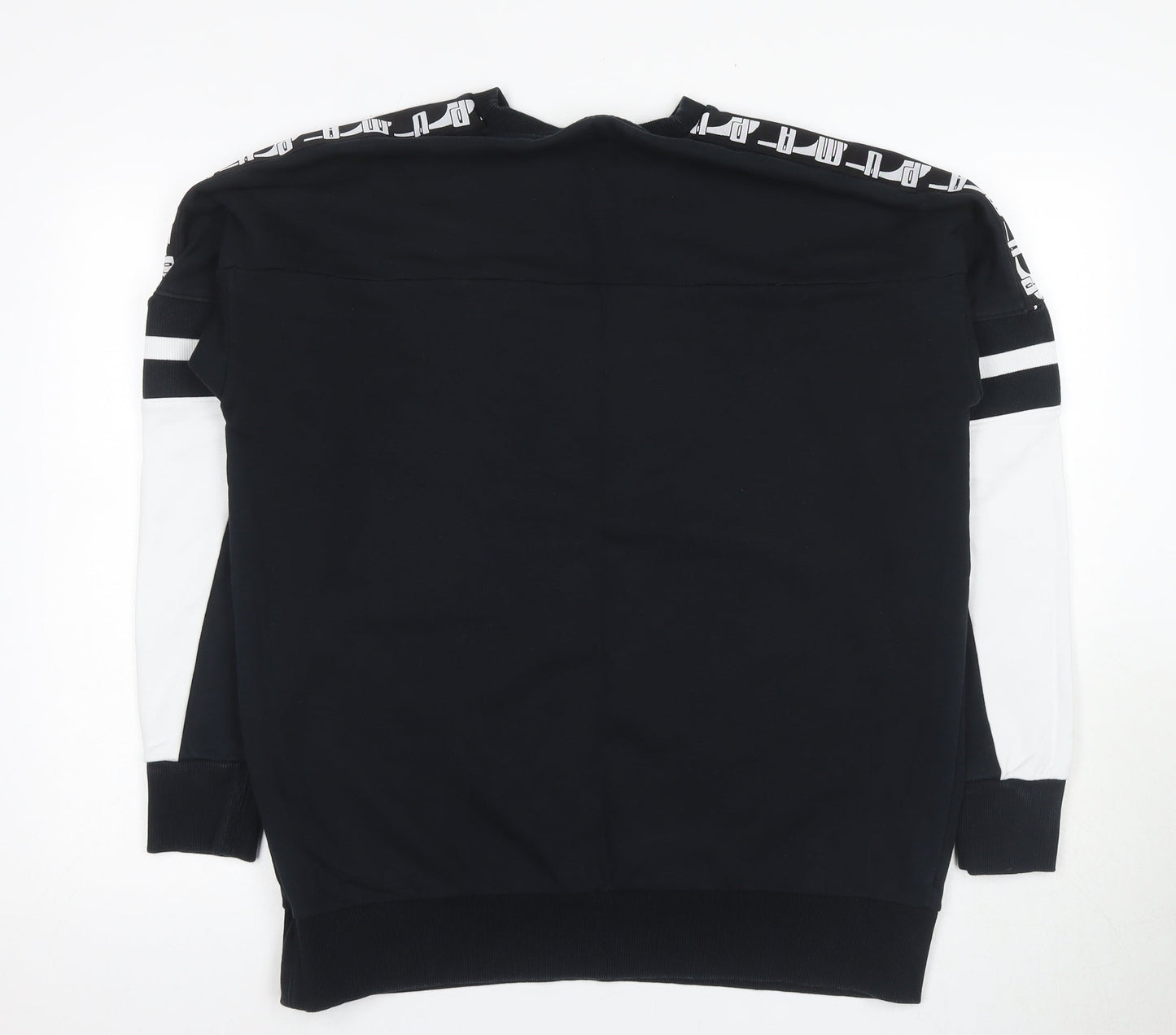 Puma Men's Black Graphic Pullover Sweatshirt L