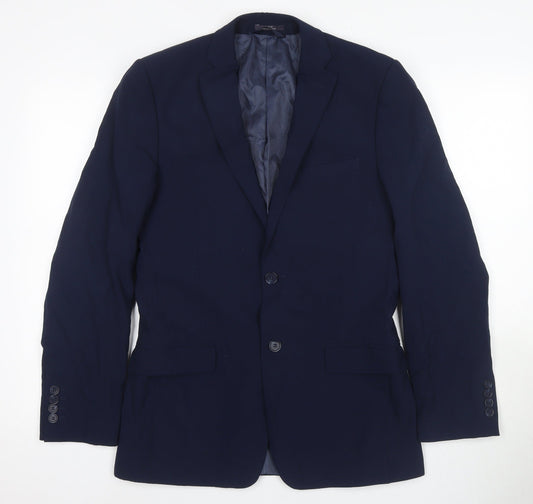 Marks and Spencer Blue Men's Regular Suit Jacket 36R