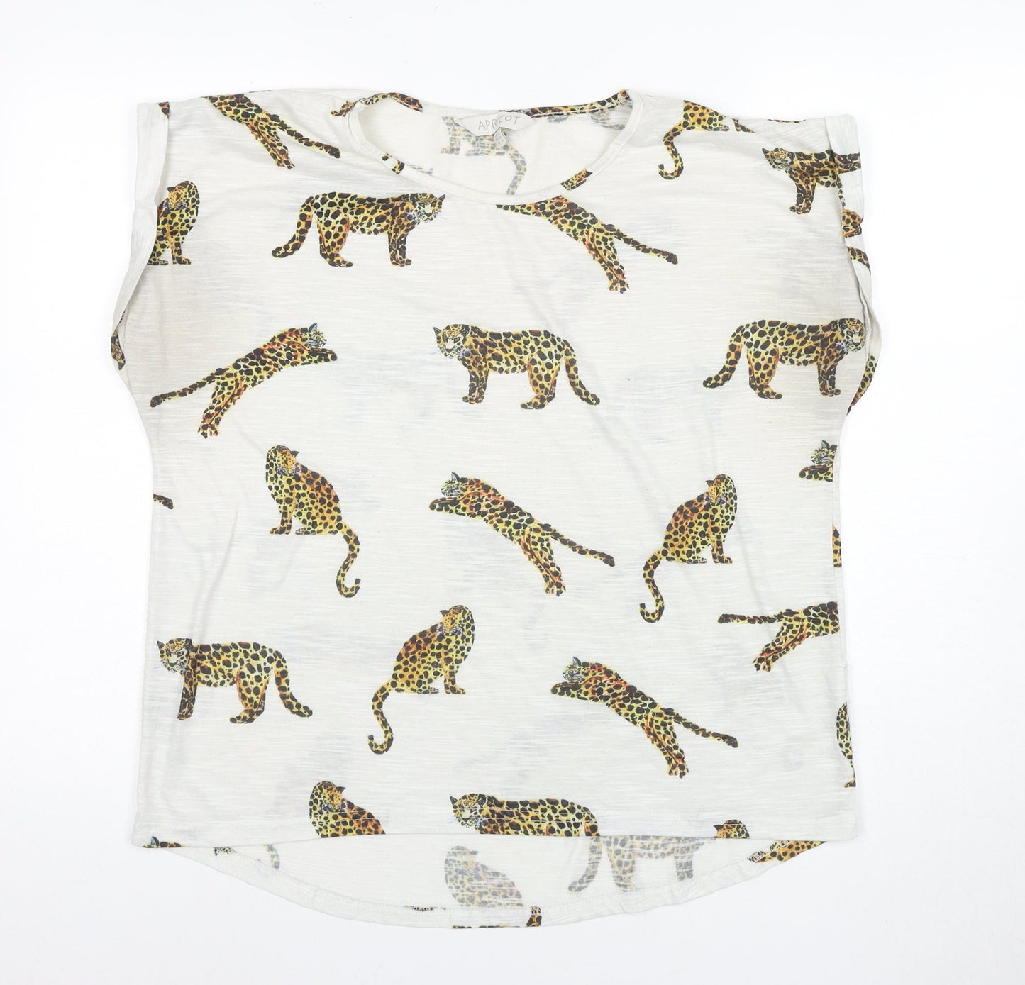 Apricot Women's White Animal Print Sleeveless T-Shirt XL